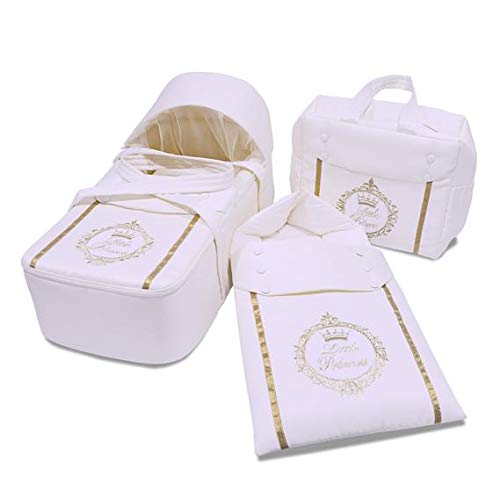 Toys4You Baby TravelCot, sleeping bag, hand bag 3pcs set - white