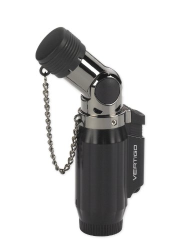 Integral/Lotus Vertigo Intimidator Quadruple Flame Torch Lighter Black & Gunmetal