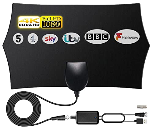 📺【Nuova antenna TV HD da 250+ miglia di distanza】 Ampio raggio di ricezione del segnale. L'antenna TV QeeFant può raggiungere 250+miglia con un cavo coassiale di 4 metri che può essere posizionato praticamente ovunque in casa per un'esperienza televisiva in chiaro senza precedenti. Sia che siate in viaggio o che abbiate posizionato l'antenna digitale in camera da letto o in giardino, potrete ricevere il segnale. Formato di supporto: 720P, 1080i, 1080P, HD, 4K, ATSC.