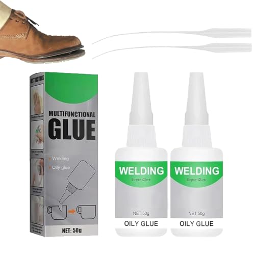 2PCS Welding High-Strength Oily Glue Universal Super Glue for Metal Plastic Wood Ceramics Leather Glass