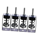 DEARMAMY 4 Stück Deckenabhänger Vibration Isolatoren mit Feder Schwingungsdämpfende Hängemontage für Schlafzimmer Robuste Federdämpfer zur Geräuschreduzierung und Stabilen Befestigung