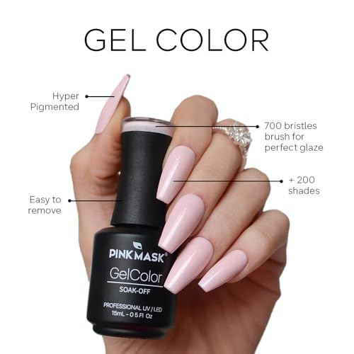 PINK MASK Gel Color Esmalte de Uñas 15 ml miniatura 6