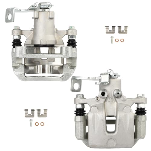 Image of SCITOO 19B6789A 19B6788A Rear Left & Right Disc Brake Calipers w /Bracket Fit For Kia For Soul 2014-2018, Single Piston