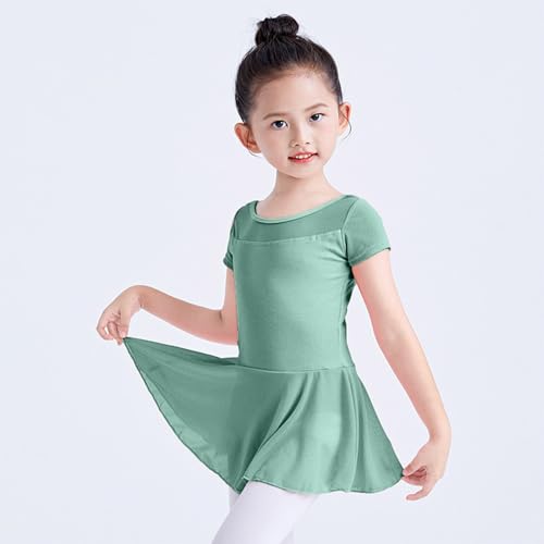 Lmdudan 4-17Y Girl's Ballet Leotards Toddler Ballet Dance Activewear Dress Skirted Gymnastics 2025 Summer Flowy Dresses4