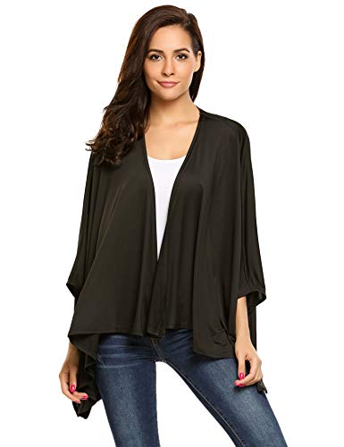 Beyove Womens Casual Long Sleeve Split Open Cardigan Knit Long Cardigan Sweaters with Pockets