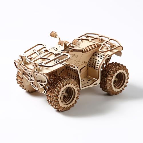 Cuteefun Car en Bois à Construire, Puzzle 3D Bois, Maquette Mécanique pour des Adolescents et des Adulte, Idéal pour Les Anniversaires, la Fête des Pères,...