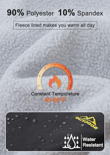 MAGCOMSEN Women's Fleece Lined Waterproof Insulated Snow Ski Pants Winter Warm Hiking Pants Outdoor Softshell4