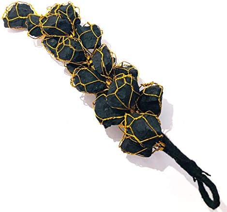 crystalmiracle Black Tourmaline Gemstone Tree 7.5 INCHES Crystal Healing Home Office Gift Reiki FENG Shui Meditation Peace Wellness Health Metaphysical Gemstone Energy Power Handcrafted