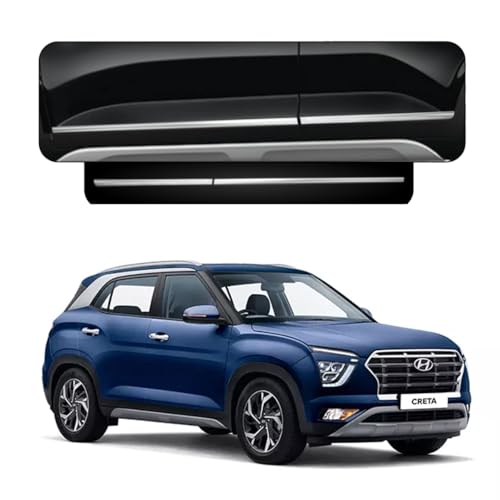 Image of Car Door Body Side Beading /Molding /Cladding for Hyundai Creta 2020 Set of 04