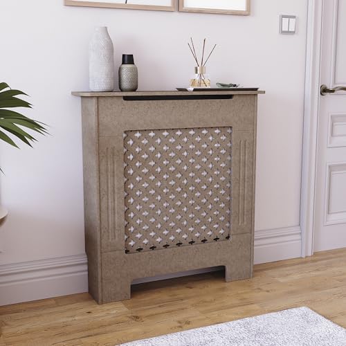 Vida Designs Oxford - Cubierta para radiador (Tablero DM, sin Pintar, tamaño pequeño: 82 x 78 x 19 cm)