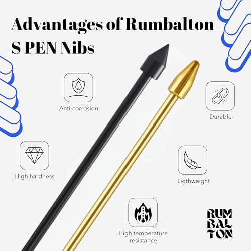 Image of Replacement Metal & Felt Tips /Nibs for Galaxy Tab S10+ /S10 Ultra /S9 /S9FE+ /S9 Ultra /S8+ /S8 Ultra /S7 /S7 FE /S6 /S6 Lite /S22 /S23 /S24 Ultra S Pen Nibs + Clip (2 Metal+6 Mix Plastic)