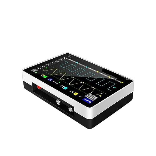 Digital Oscilloscope, Digital Tablet Oscilloscope Dual Channel 100M Bandwidth 1GS Sampling Rate Mini Tablet Digital Oscilloscope for The Maintenance and R&D Education Industry(A)