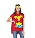 Produktbild Rubie's Offizielles Wonder Woman T-Shirt-Set für Damen, Kostüm für Erwachsene, Größe XL Halloween