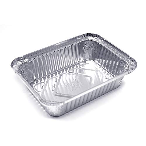 (120 Pack) Premium 1-Lb Takeout Pans With Lids - 5.6" X 4.6" X 1.9" L Extra Heavy-Duty L Disposable Aluminum Foil For Catering Party Meal Prep Freezer Drip Pans Bbq Potluck #TOP1