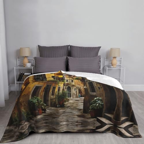 Couverture polaire flanelle Old Street imprimé couvre-lit doux chaud - 7