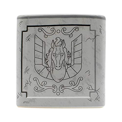 Caneca Cerâmica Cubo Cavaleiros do Zodíaco - Urna de Pégasu - 300 ml