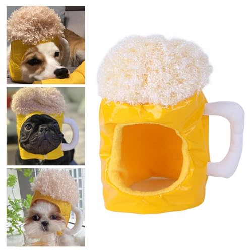 Coiffe bière pour chien accessoire déguisement fête Halloween