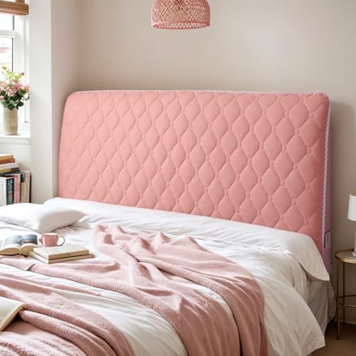 DOSYCOVUR Bettkopfteil Bezug Gepolstertes Kopfteil Kissen Aus Samt Waschbar Staubdicht Elastisch Dick Für Schlafzimmer Bettrückenlehne Geeignet Für Einzelbett Doppelbett Kingsize-Bett,B,180cm