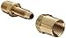 Dixon Valve & Coupling BN22RU50 Brass Reusable Fitting, Adapter, 1/4" NPTF Male x 1/4" Hose ID, 1/2" Hose OD