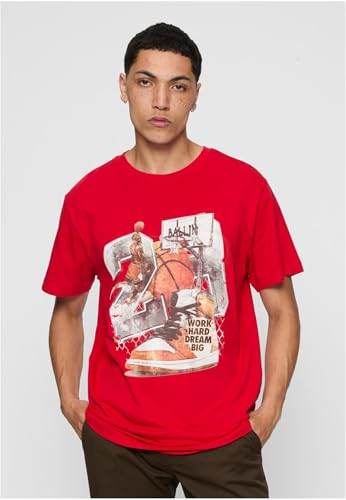 Mister tee Camiseta Vintage Ballin para Hombre, Cityred, XXL