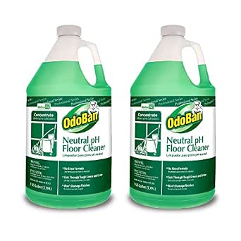 OdoBan Professional Series Neutral pH No Rinse Floor Cleaner Concentrate, 2 Gallons