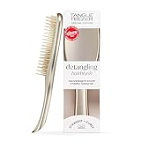 Tangle Teezer Ultimate Detangler Haarbürste – Nasses & Trockenes Haar – Entwirrungsbürste für Alle Haartypen – Zweistufige Borsten Reduzieren Haarbruch & Knoten – Champagner Gold mit Chrom-Finish