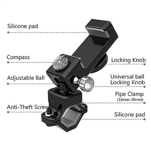Plaque navigation GPS moto NC750X en métal robuste pour support de téléphone rigide - 2