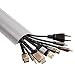 Hama - Organizador de cables semicircular, color gris