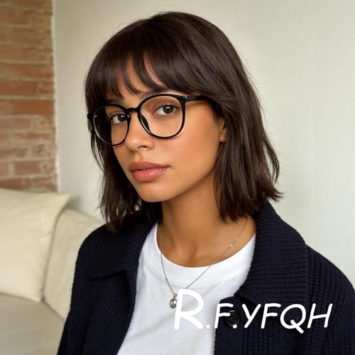 Image of Blue Light Blocking Glasses for Women Men, Square Thick Frame Anti Eyestrain & UV Glare JF6218