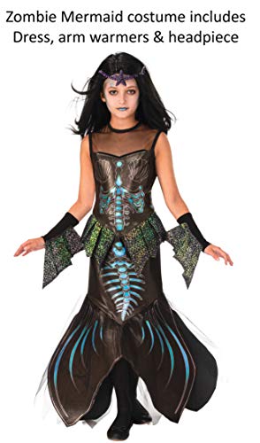 Disfraz de sirena zombie para niñas talla grande miniatura 3