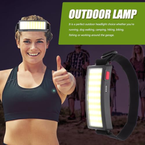 Linterna Frontal LED Recargable Toddmomy de Abs con Cable USB para Camping 6