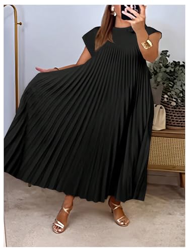 GORGLITTER Women's Boho Western Ruffle Flowy Maxi Skirt Trendy Striped Elastic High Waisted A Line Long Skirts3