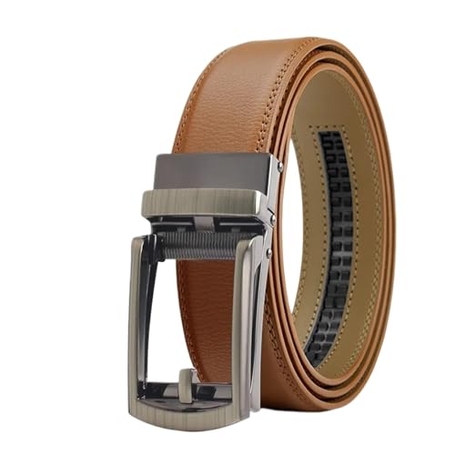 Belt Men's Belt Leather Belt, 110-140cm Jeans Belt Automatic Belts,Classic Mens Belt for Business(110cm)