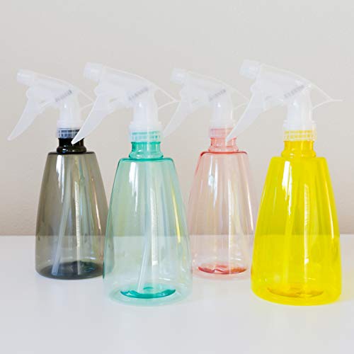 Youngever 6 Pack 16 Ounce Empty Plastic Spray Bottles, Spray Bottles for Hair and Cleaning Solutions in 6 Colors4