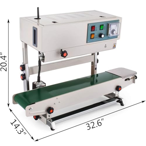 Sigillante continuo automatico della banda, sigillatore verticale di controllo della temperatura digitale per l'imballaggio efficiente del film della borsa