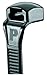 Panduit CBR4S-M30 Contour-Ty Cable Tie, Heat Stabilized Nylon 6.6, Black Standard Cross Section, Curved Tip, 50lbs Min Tensile Strength, 4" Max Bundle Diameter, 0.052" Thickness, 0.19" Width, 14" Length (Pack of 1000)