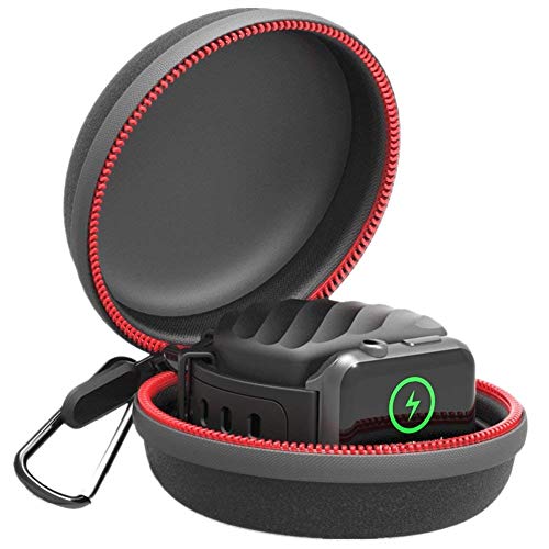 Newseego Soporte para el Estuche Protector de Carga de Apple Watch, iWatch Caja de Almacenamiento para Apple Watch 38mm / 40mm / 42mm / 44mm Serie 1 / Serie 2 / Serie 3 / Serie 4 - Negro