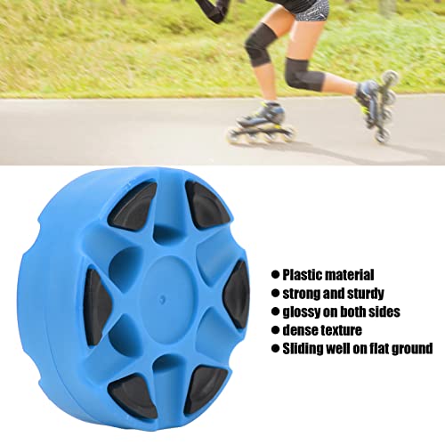 Bolas de hóquei ao ar livre, disco de hóquei plano brilhante de plástico resistente de forma única,