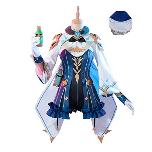FINER SHOP Cosplay Costume, Genshin Impact Sucrose Cosplay Costume Halloween Outfits, M11358QD740HC4M3RKF9