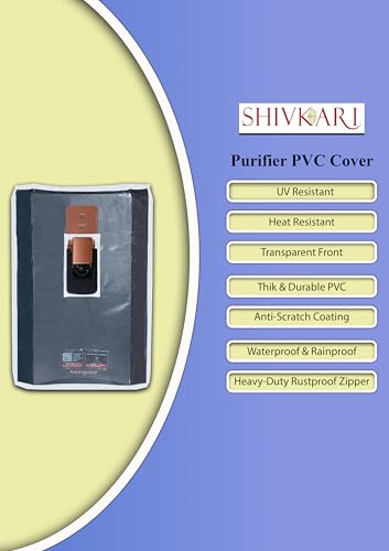 Image of Water Purifier Cover compatible with Aquaguard Copper Superio RO +UV /UF Blue PVC with Transparent Front & White Border | Scratch Resistant,Waterproof & Dustproof (48cm x 29cm x 32cm)