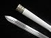 Chinese Sword,Han jian,Medium Carbon Steel Blade,White Leather Paint Scabbard