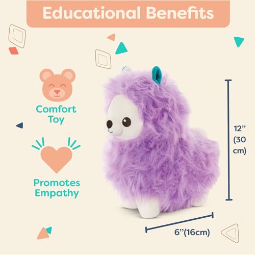 B. toys - Llama di peluche viola - 30 cm Animale