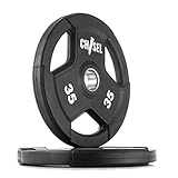 XMARK CHISEL Olympic Weight Plates, 35 lb Pair, Weights for Strength Training and Conditioning