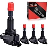 FAERSI Ignition Coil Pack of 4 Replacement for 2007 2008 Honda Fit 1.5L L4, OE# UF581, C1578, UF-581