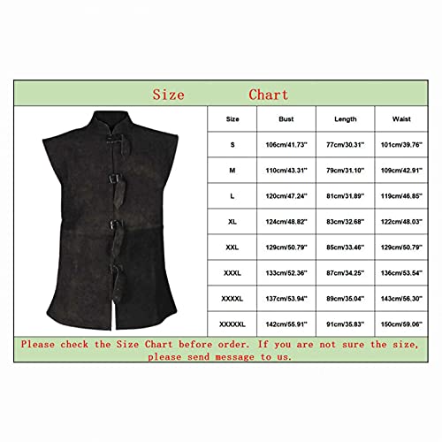 Mens Faux Leather Suede Vest Retro Gothic Steampunk Waistcoat Casual Western Cowboy Vest Jacket Slim Fit Vest Waistcoat3