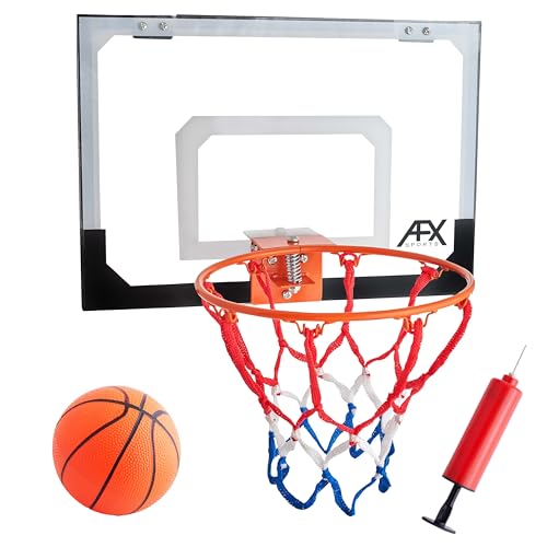 Panier de basket et son panneau avec ballon AFX (anneau de 23 cm)
