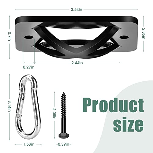 Te Deum 3Pcs Ceiling Anchor Wall Mount Bracket For Suspension Straps, Gymnastic Rings, Aerial Yoga Swing & Hammock, Resistance Band, Battle Rope #TOP2