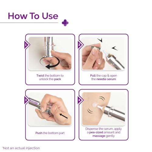 Image of The Derma Co 50000 PPM Vitamin C Microneedle Face Serum Shot | 5x Higher Penetration | For Dull Skin | Boost Collagen & Makes Skin Glow | For Brightening & Radiant Skin | Non Sticky | Glutathione, Panthenol & Hyaluronic - 10g