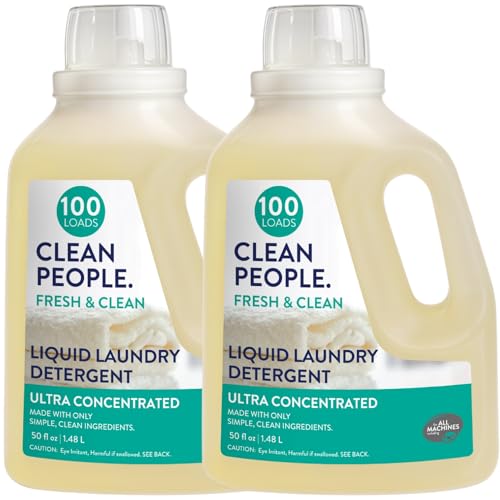 The Clean People Liquid Laundry Detergent - Recyclable Packaging, Stain Fighting - Ultra...