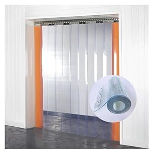 KEHHZUHL Transparente PVC-Lamellentür 0,9 x 2,3 m